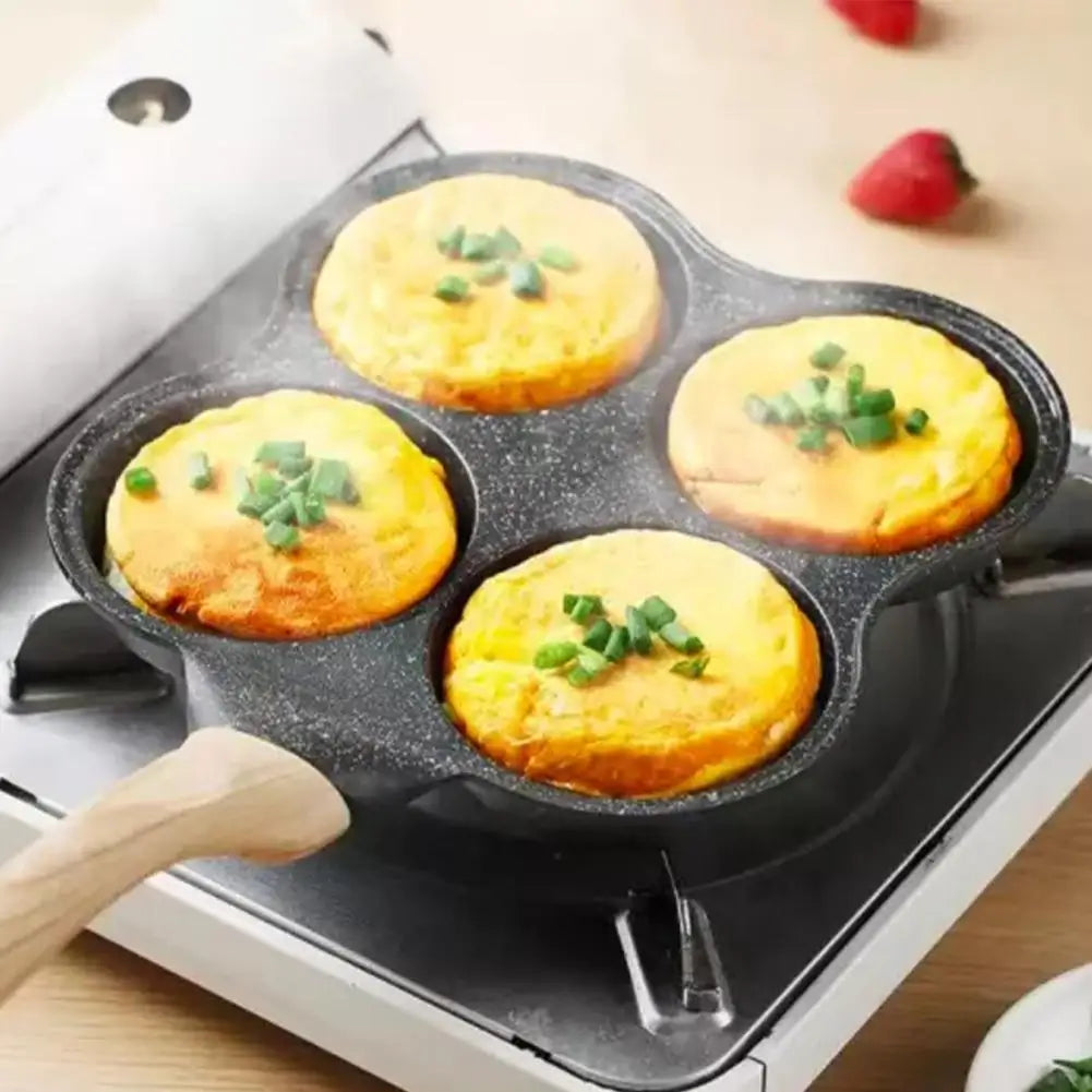 Frigideira Antiaderente 4 Cavidades para Ovos – Panquecas, Omeletes e Ovos Estrelados