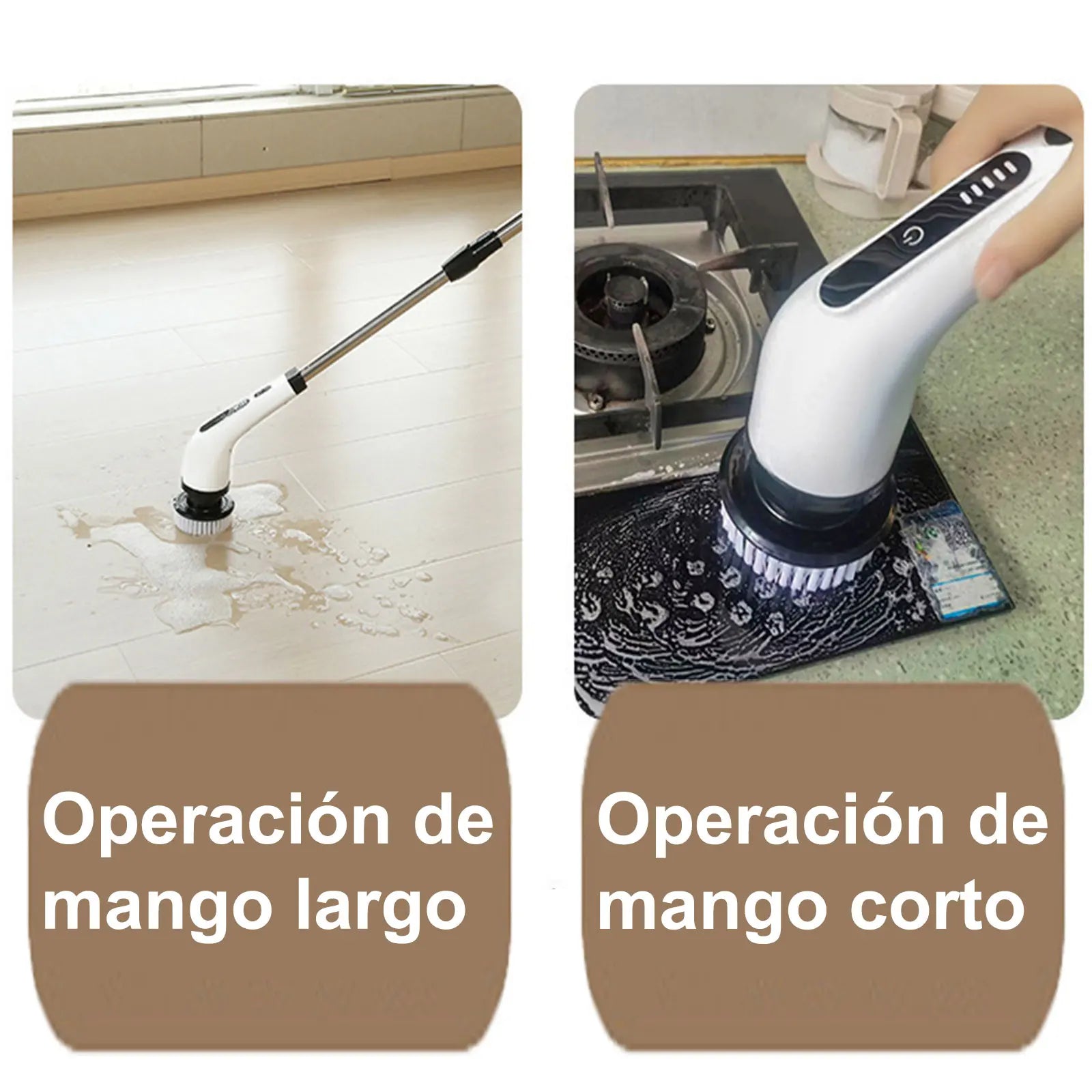 Escova Elétrica de Limpeza 9 em 1, 2000 mAh – Para Sala, Casa de Banho e Cozinha