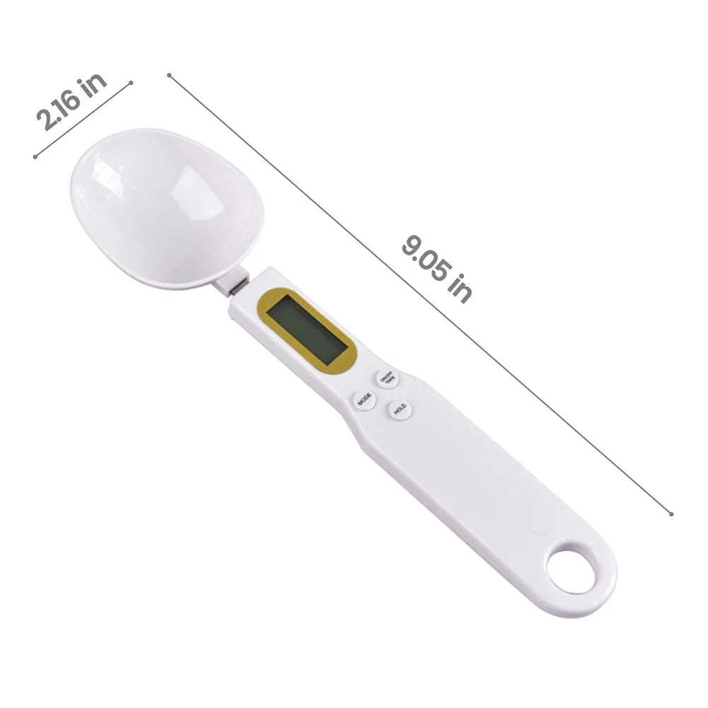 Colher Balança Digital LCD para Cozinha – 500g / 0,1g para Café, Chá e Açúcar