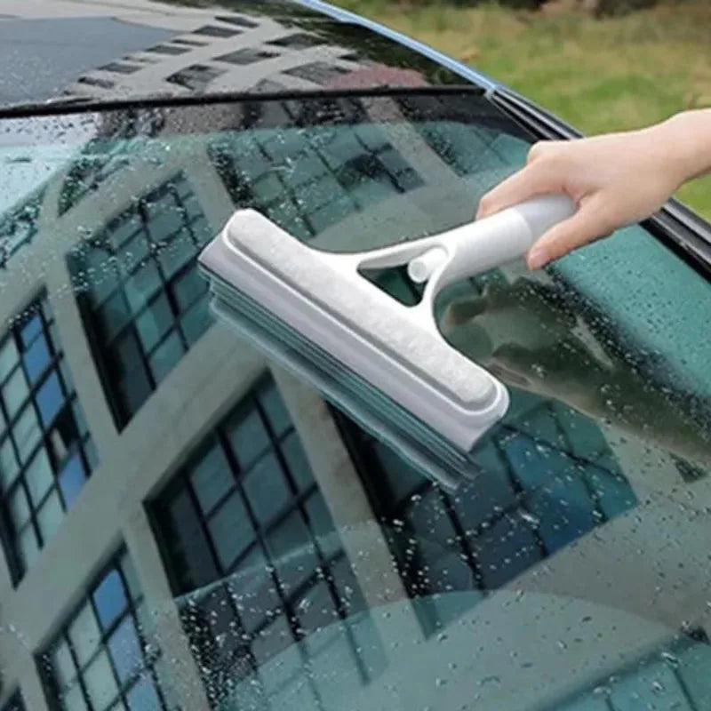 Limpa-Vidros Multifunções com Spray – Escova de Limpeza para Casa e Automóvel
