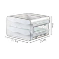 Caixa de Armazenamento de Ovos para Frigorífico – Gaveta de Plástico de 2 Camadas