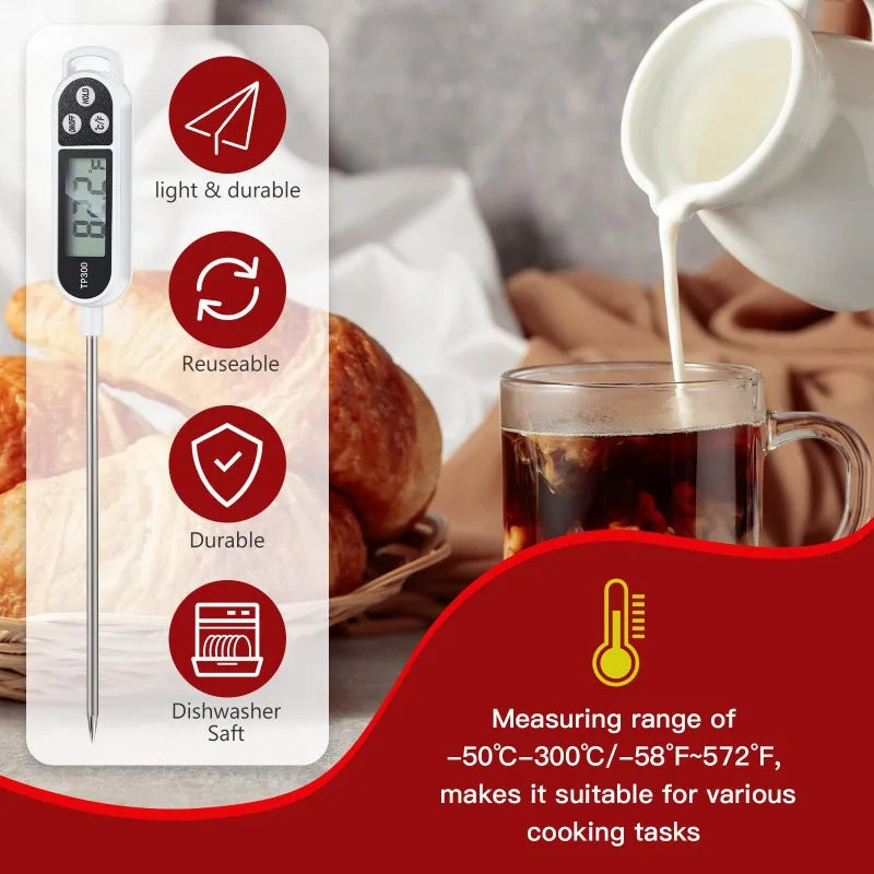 Termómetro de Cozinha Digital Eletrónico de Sonda para Alimentos