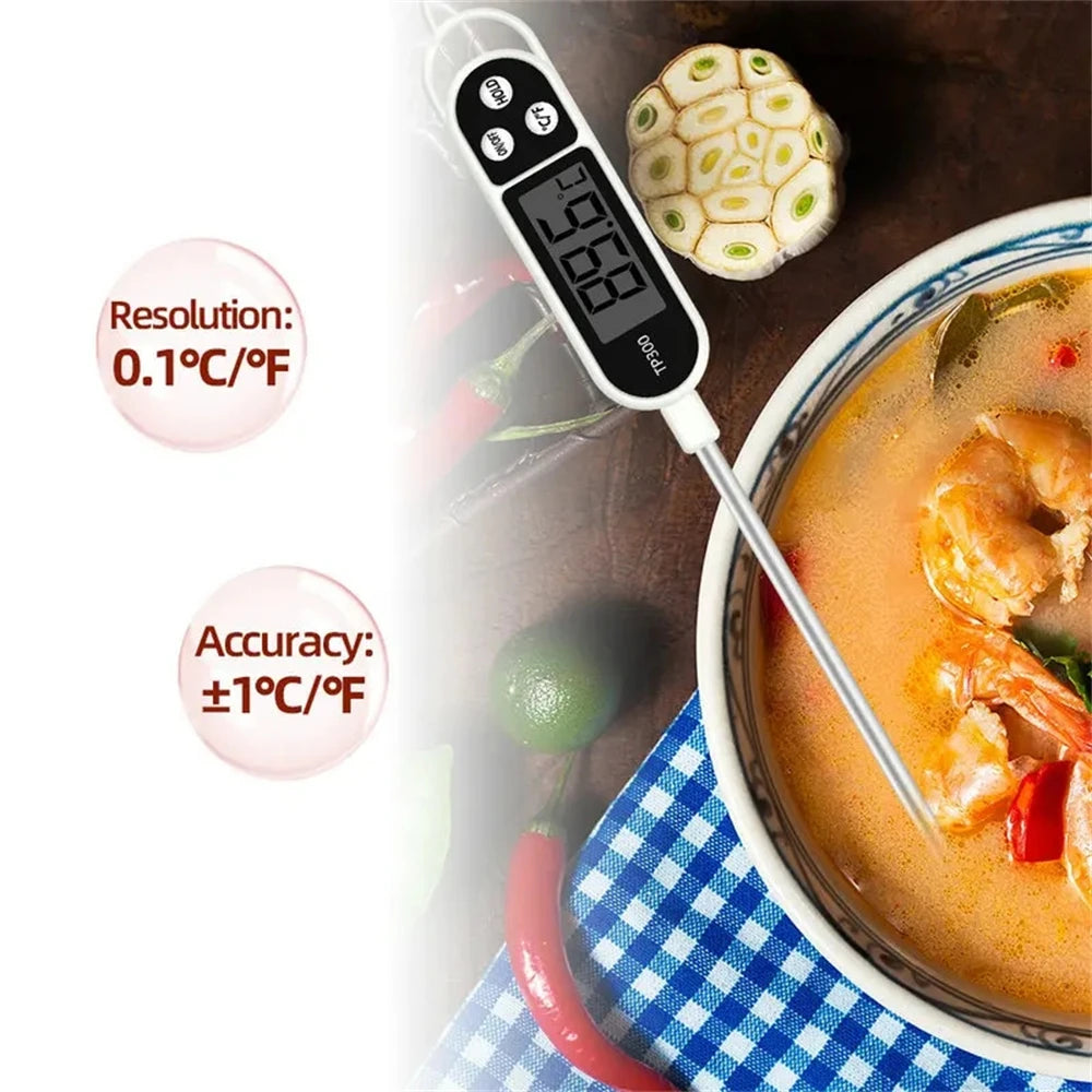 Termómetro Digital de Cozinha TP300 – Para Carne, Óleo, Água e BBQ